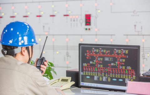 workers in control room